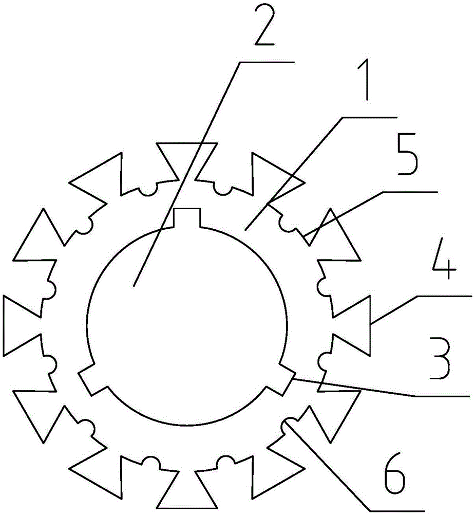 一种内嵌式直流无刷电机的隔磁套的制作方法