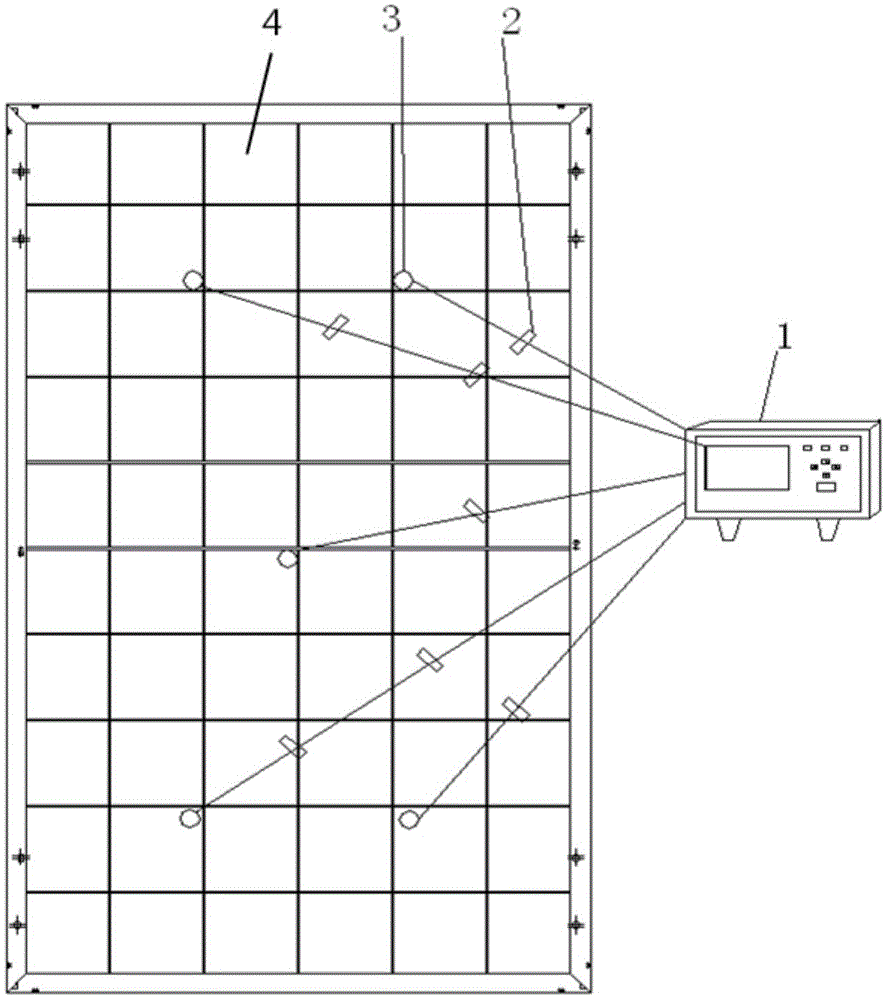 一种测试光伏组件封装后电池片温度的系统的制作方法