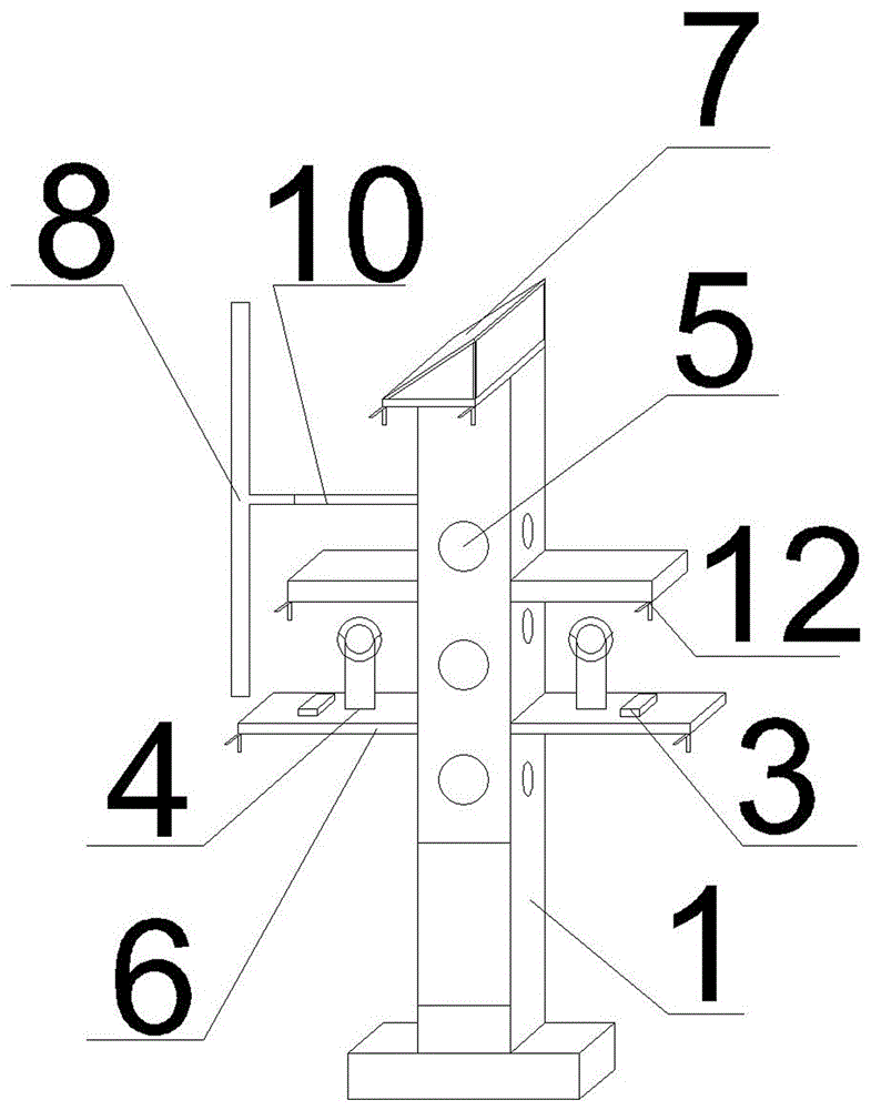 一种多功能电线杆塔驱鸟器装置的制作方法