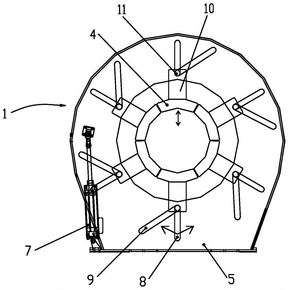 一种用于航空子午线轮胎成型机的胎体筒收直角装置的制作方法