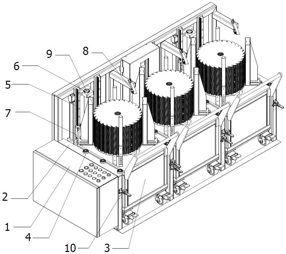多工位锯自动升降物料系统的制作方法
