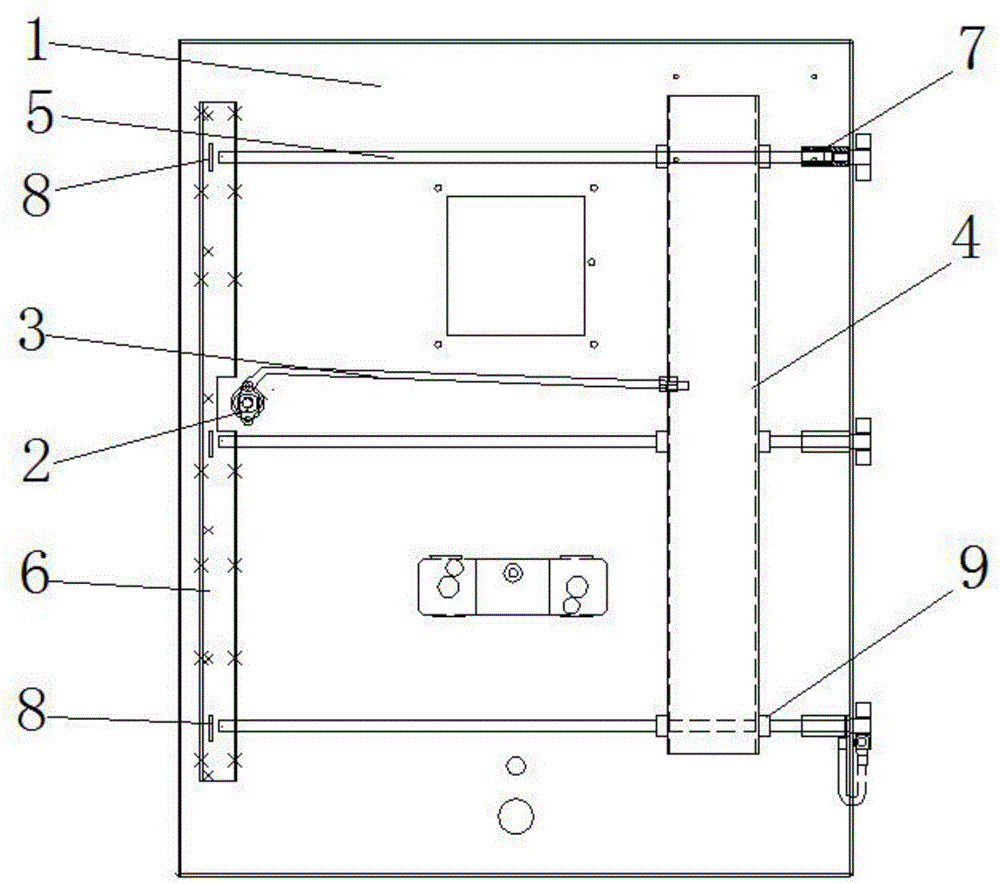 开关柜中门联动机构的制作方法