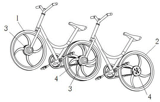 用于多人自行车纵向连接的速连速拆结构的制作方法