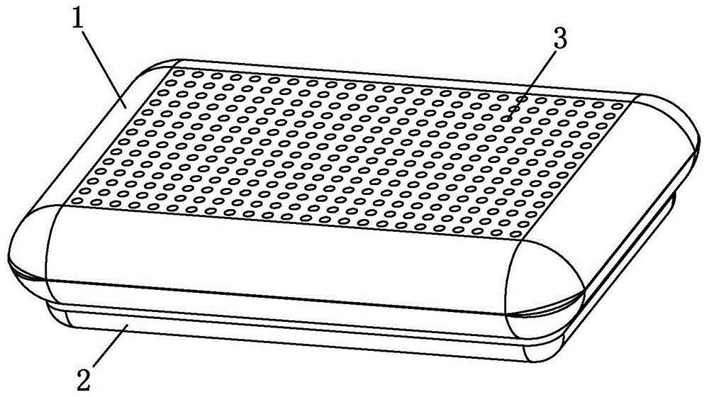 一种透气效果好的按摩枕头的制作方法