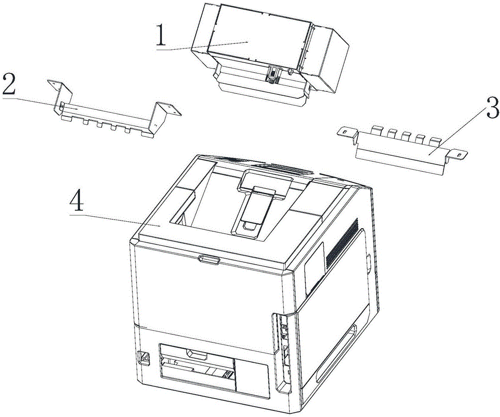 一种打印机与盖章机可分离的导纸装置的制作方法