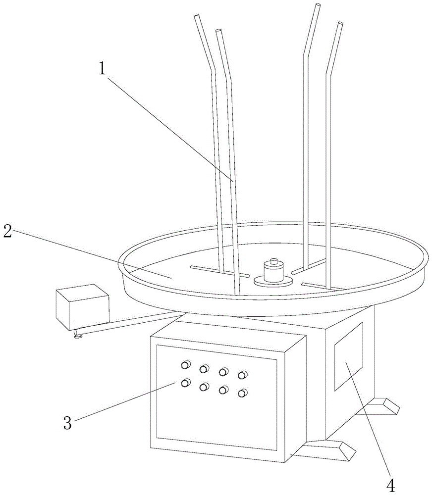 弹簧制造机放线改良结构的制作方法