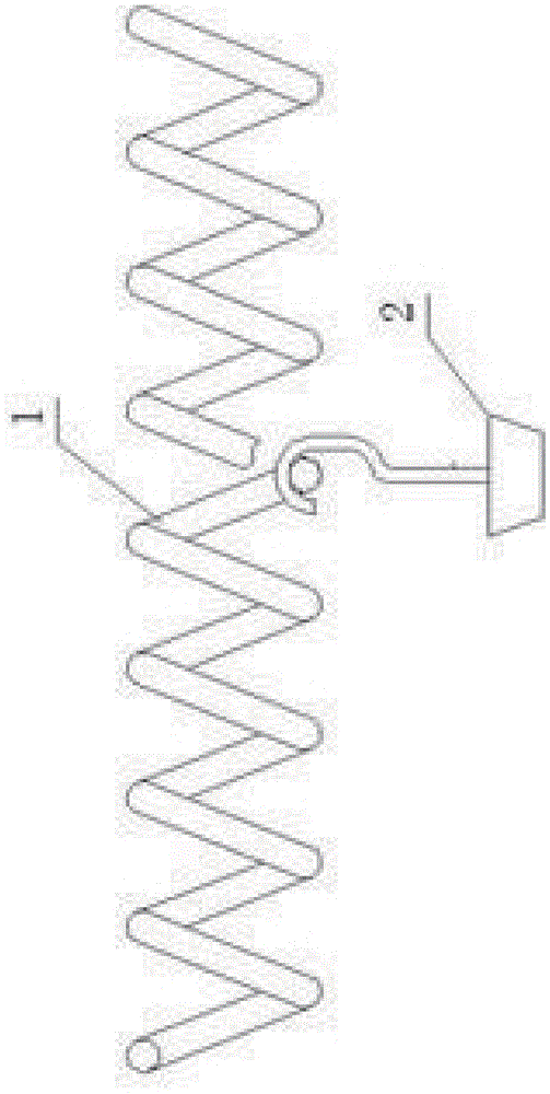 一种螺旋弹簧形轨道输送机构的制作方法