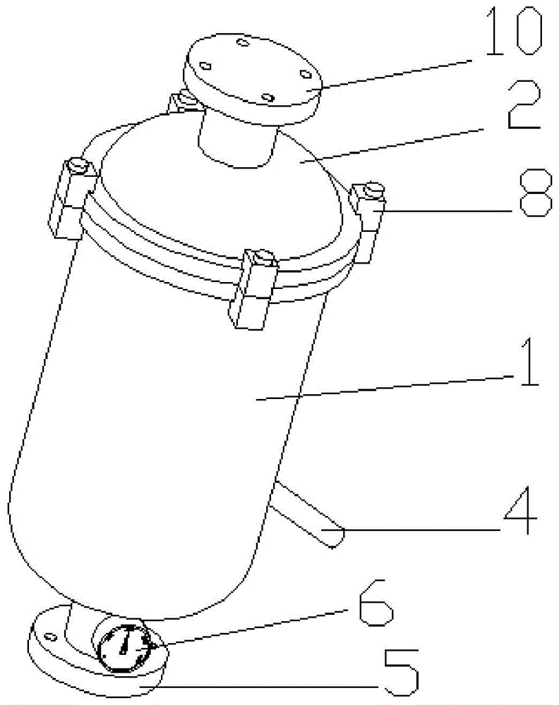 一种可连接罗茨泵的油烟分离装置的制作方法
