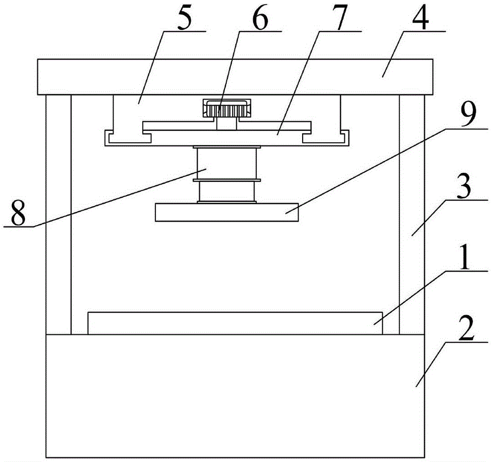 一种车门冲孔用可换头冲床的制作方法