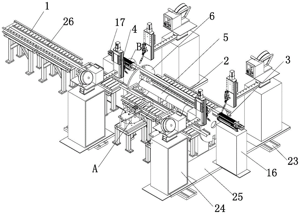 工字梁焊接生产线的制作方法