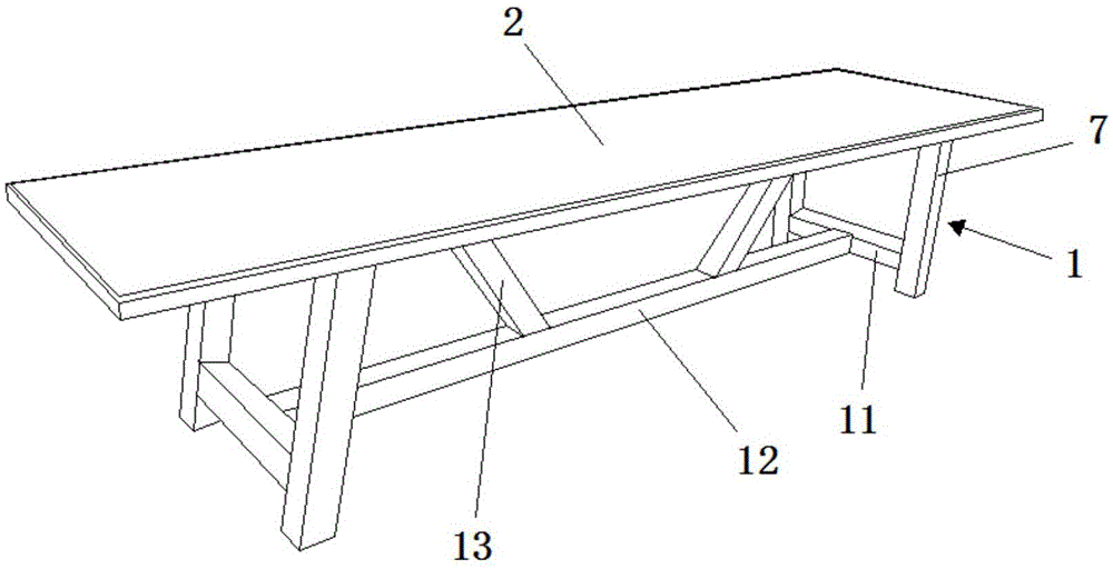 一种稳固型铝桌的制作方法