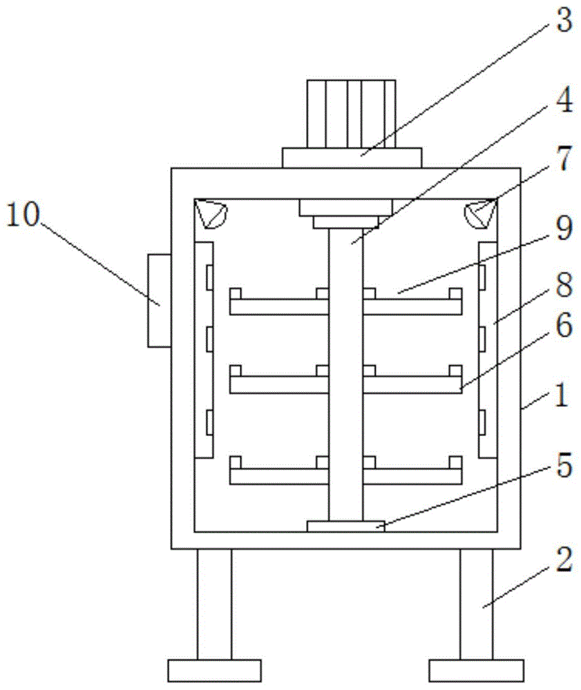 一种教学样品旋转展示柜的制作方法