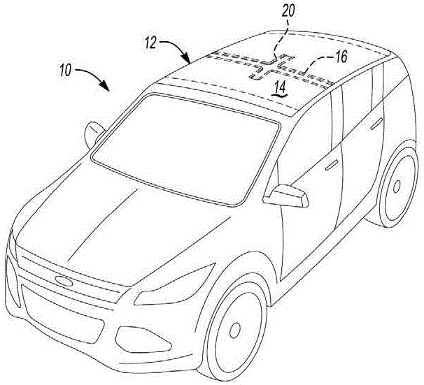 车顶组件和用于车顶面板的抗颤振结构的制作方法