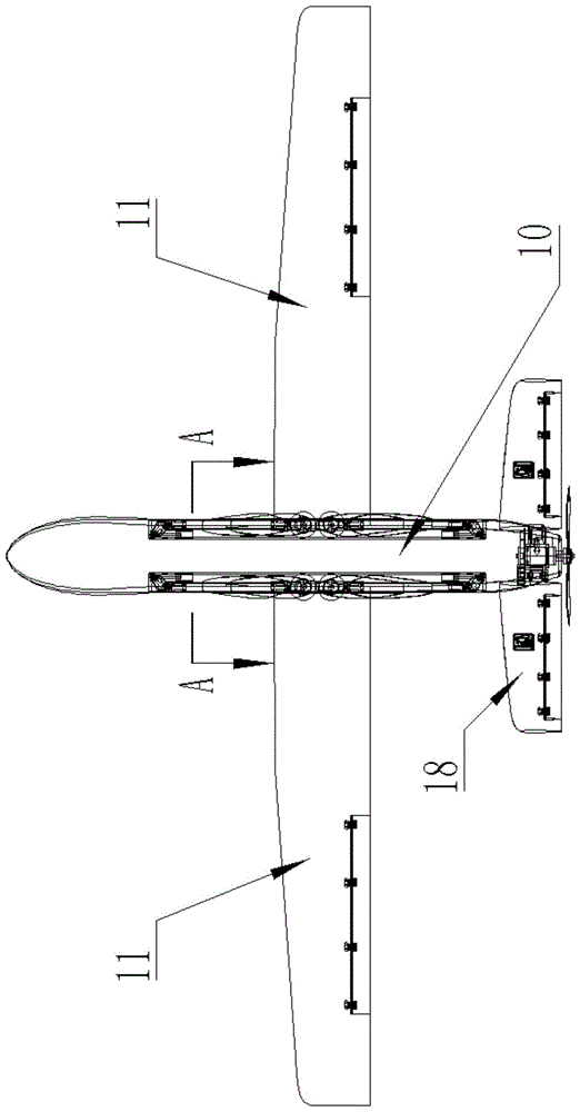 一种巡航时能够收放旋翼的垂直起降固定翼无人机的制作方法