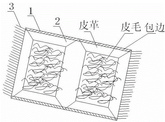 一种动物皮毛皮革地毯的制作方法