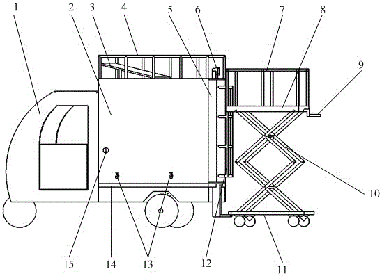 带手摇升降台的家用轻简型植保无人机作业保障车的制作方法