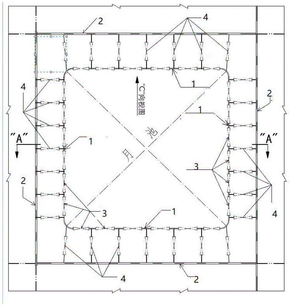 一种钻井船月池减摇消波壁的制作方法