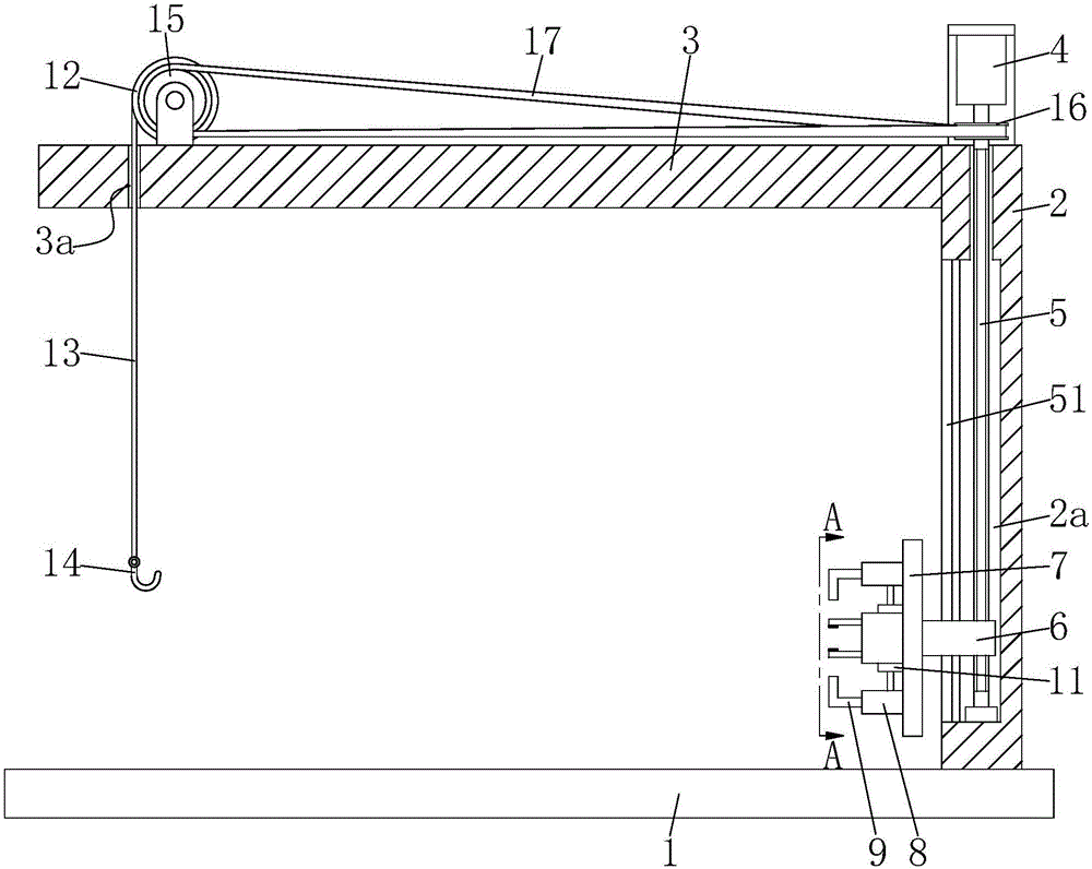 一种法兰集束式电加热器加工用起吊装置的制作方法