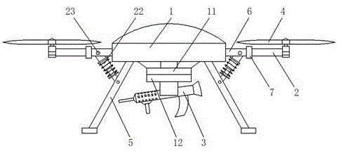 一种载枪打击类旋翼无人机的制作方法