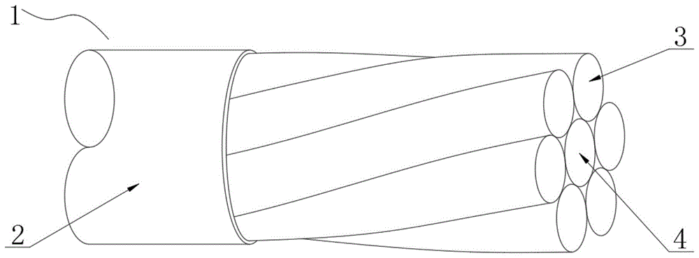 桥梁缆索监控用光纤植入型环氧涂层七丝预应力钢绞线的制作方法