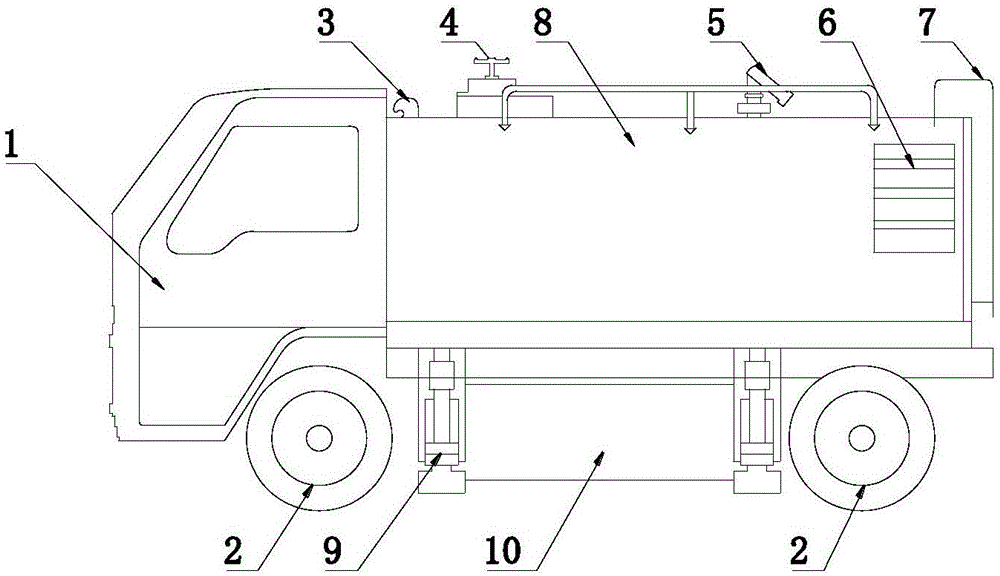 一种狭窄街道用洒水车的制作方法