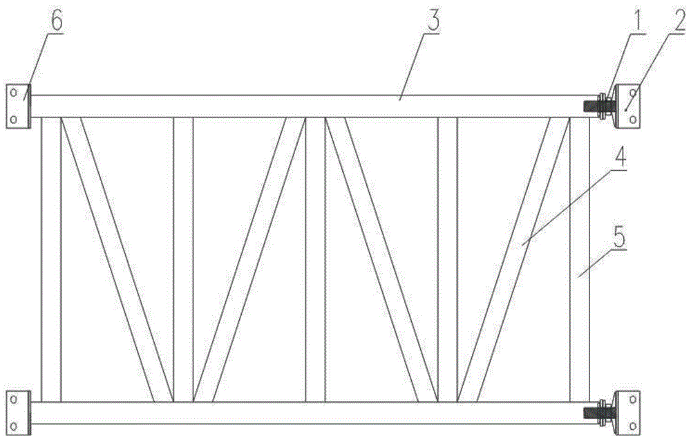 桥梁钢支撑可调式多功能剪刀撑桁架的制作方法