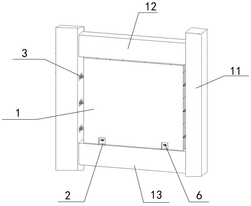 一种装配式混凝土框架填充墙结构体系的制作方法