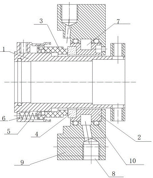 热电厂低压暖气泵的机械密封结构的制作方法