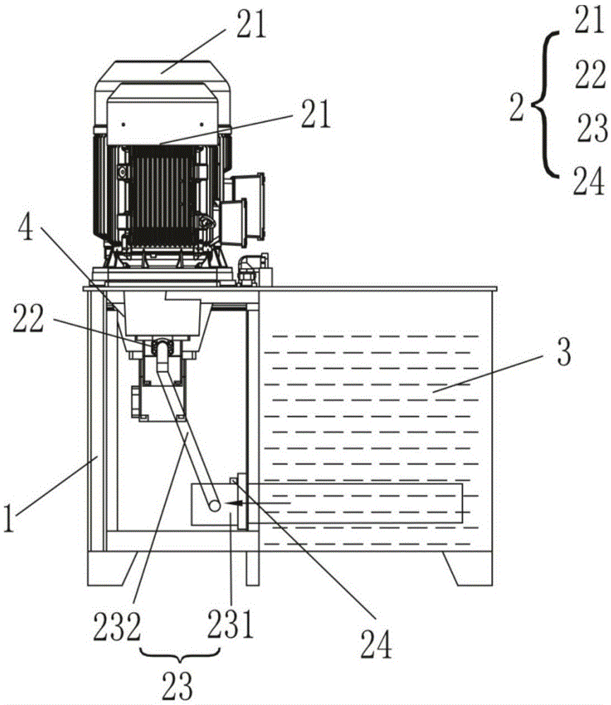 液压站油泵外置结构的制作方法
