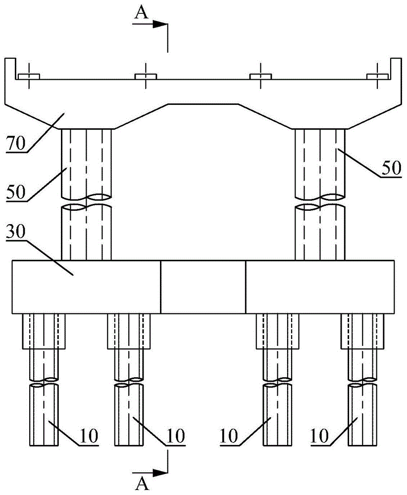 管墩与承台连接结构及施工方法与流程