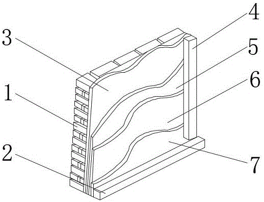 一种建筑装饰用工程墙面结构的制作方法