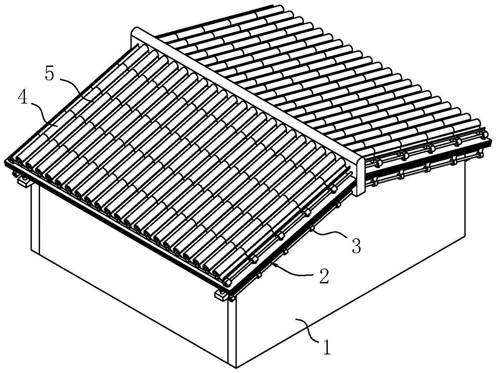 仿古建筑屋面修复防水结构及其施工方法与流程
