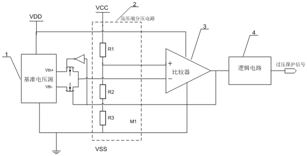 一种高压启动电路的电源监测管理电路的制作方法