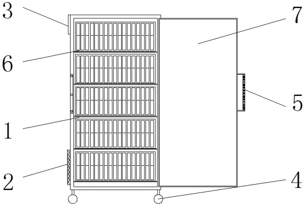 一种格子化墨水屏电子书充电柜结构的制作方法