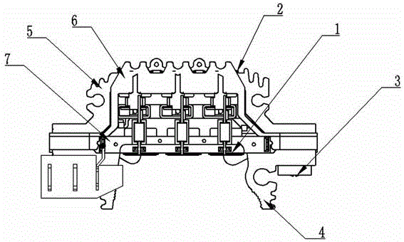 一种汽车发电机B+、D+连接片结构的制作方法