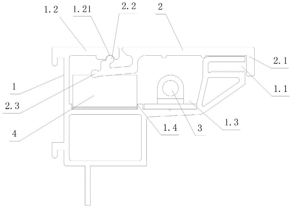 一种灯箱用型材结构的制作方法