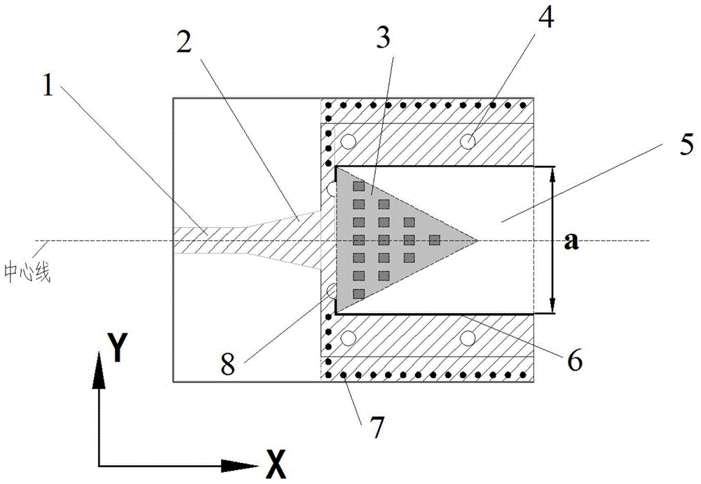 一种微带线到空心基片集成波导ESIW的过渡结构的制作方法