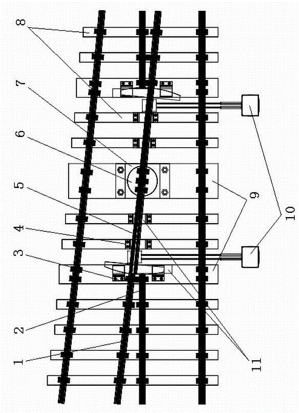轨道线路道岔区可动辙叉结构的制作方法