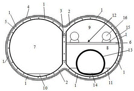 双圆形盾构建造调蓄型多功能深层隧道的制作方法