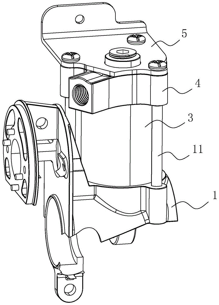 一种空气压缩机压机压缩部分结构的制作方法
