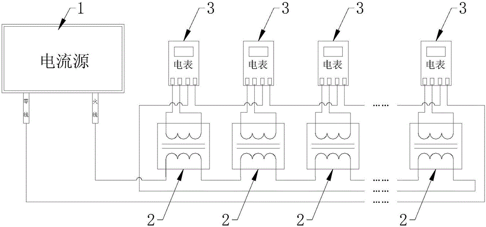 一种单相电能表两个电流回路的同时校验装置的制作方法