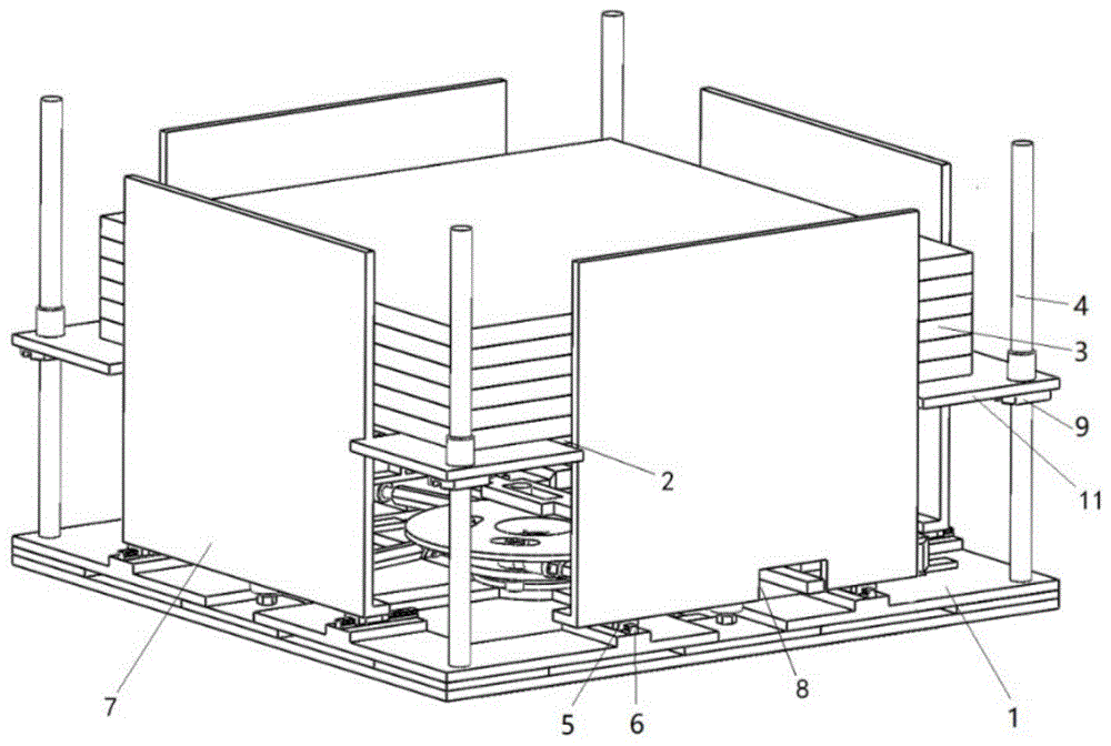 一种用于给自动贴砖机器人自动供砖的运砖箱的制作方法