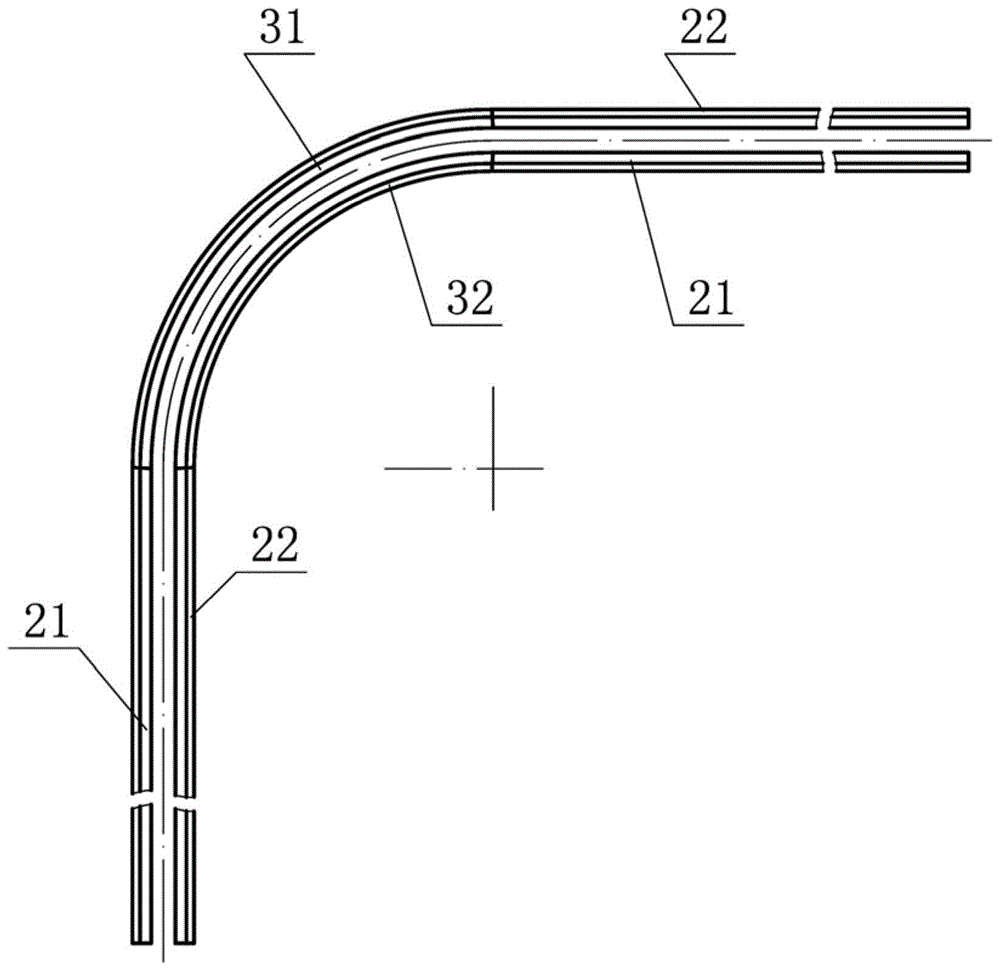 用于轨道车的直轨与弧轨接口结构的制作方法
