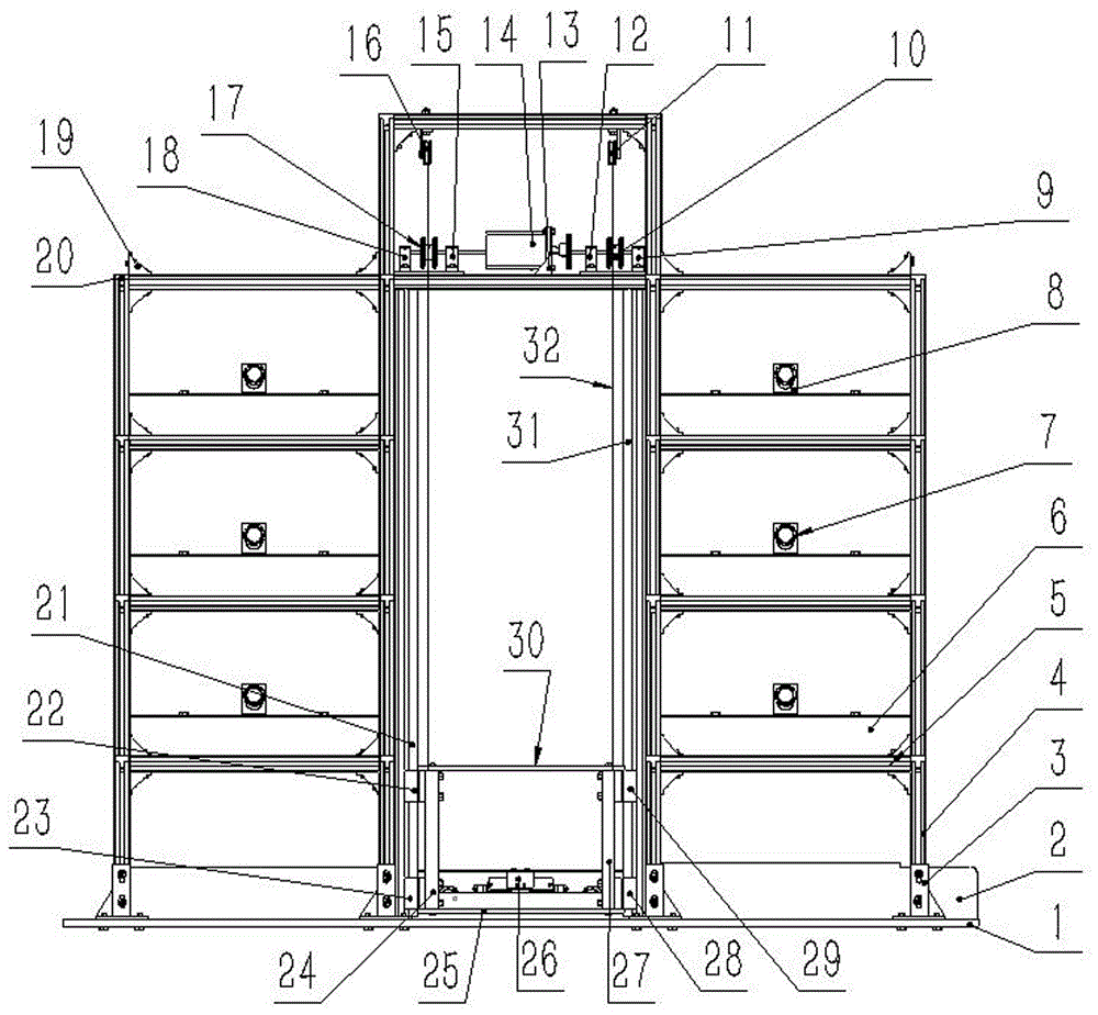 一种便捷的垂直升降式自动存取车库的制作方法