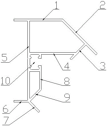 推拉窗135°转角的制作方法