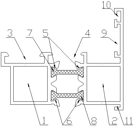 推拉窗转换料的制作方法