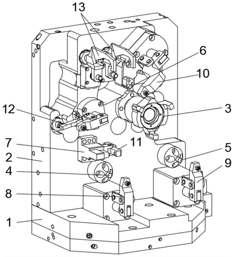 一种用于轮毂支架五轴机床加工的液压夹具的制作方法