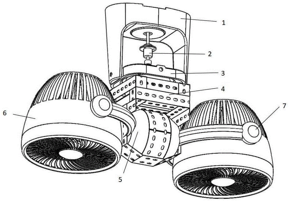 一种双风机多风向蓝牙智能电风扇的制作方法
