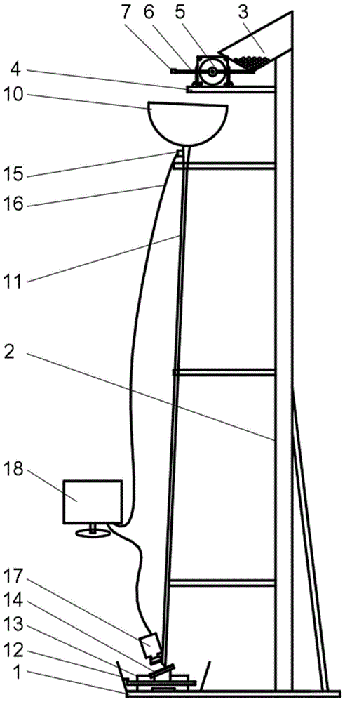 一种用于测试涂层冲击疲劳性能的实验机的制作方法