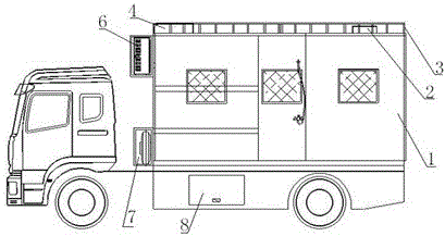 一种带宿营功能的餐车的制作方法